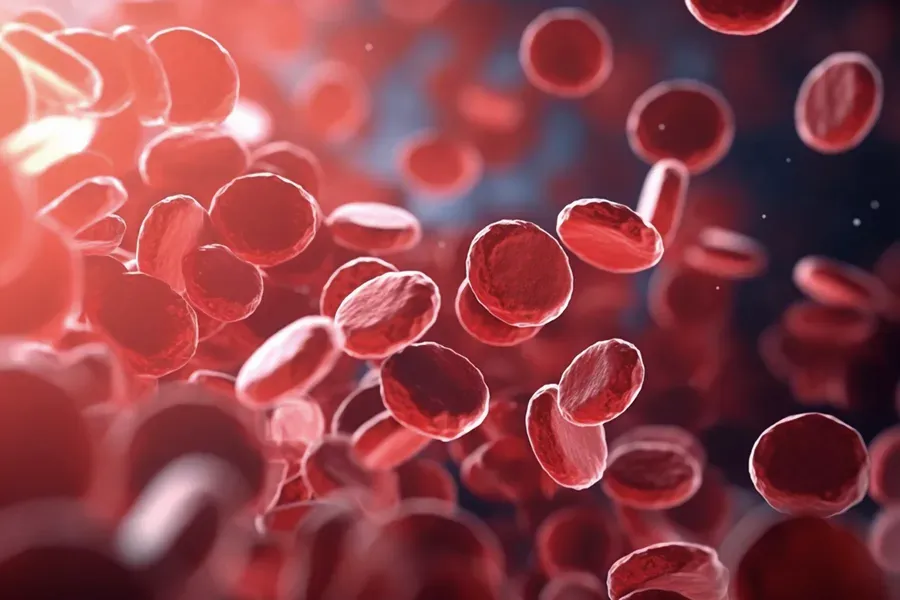 PRP-Platelet-Rich-Plasma-Doctor 3D illustration of red blood platelets, representing Platelet Rich Plasma, or PRP, therapy from Healthy Aging Medical Centers of New Jersey in Northern New Jersey.